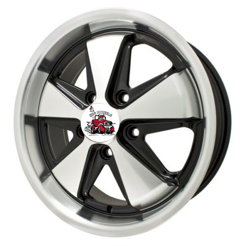 911 Wheel – 17″x7″ – 5x112mm – Matte Black w/ Matte Silver